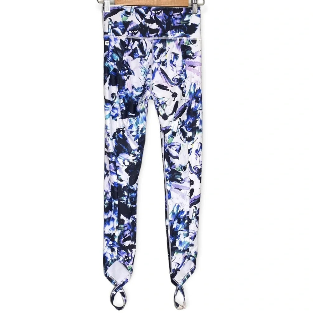 Fabletics Abstract Print Define Powerhold High Waisted Stirrup Legggings Size XS - Picture 8 of 10